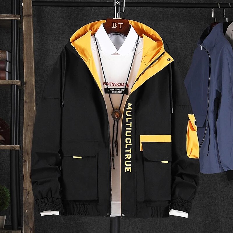 Men's Harajuku Casual Windbreaker Jacket