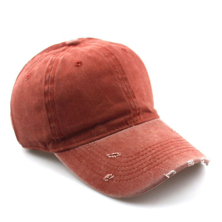 Harajuku Retro Distressed Soft-Top Cap