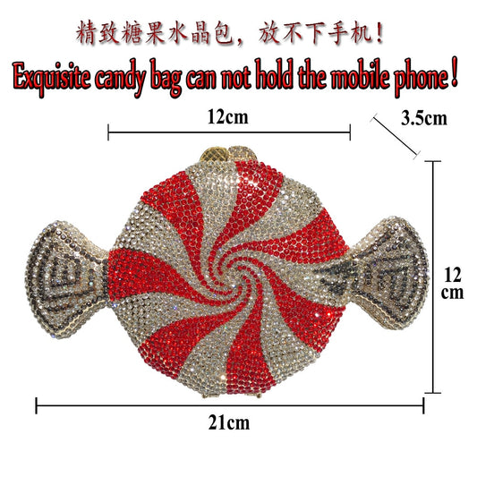 Harajuku-Inspired Crystal Clutch Bag