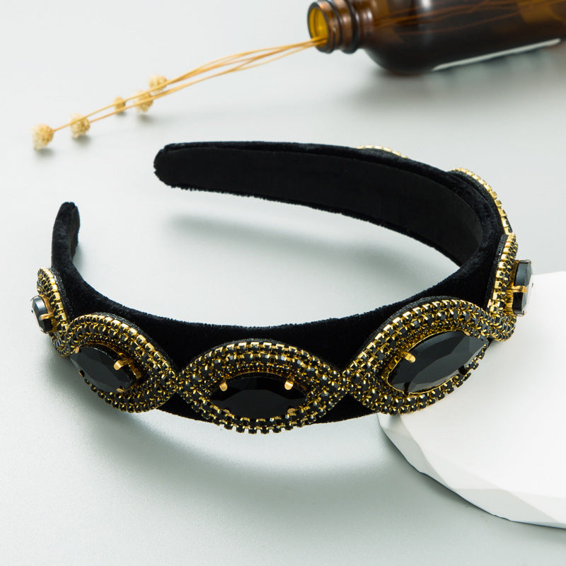 Super Flash Rhinestone Baroque Headband