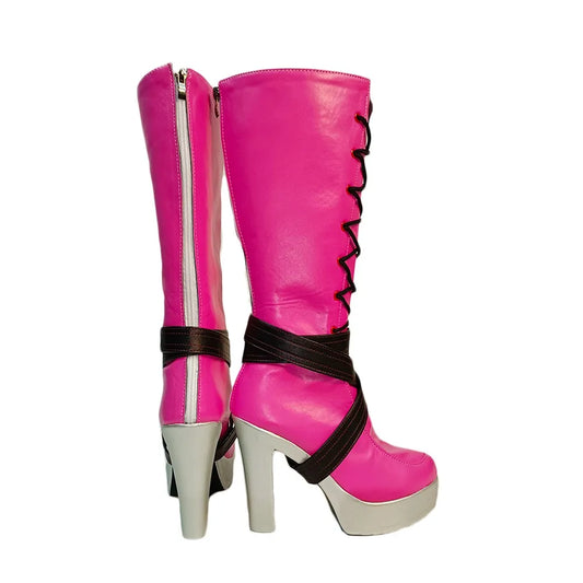 Customized Pink Cosplay Boots