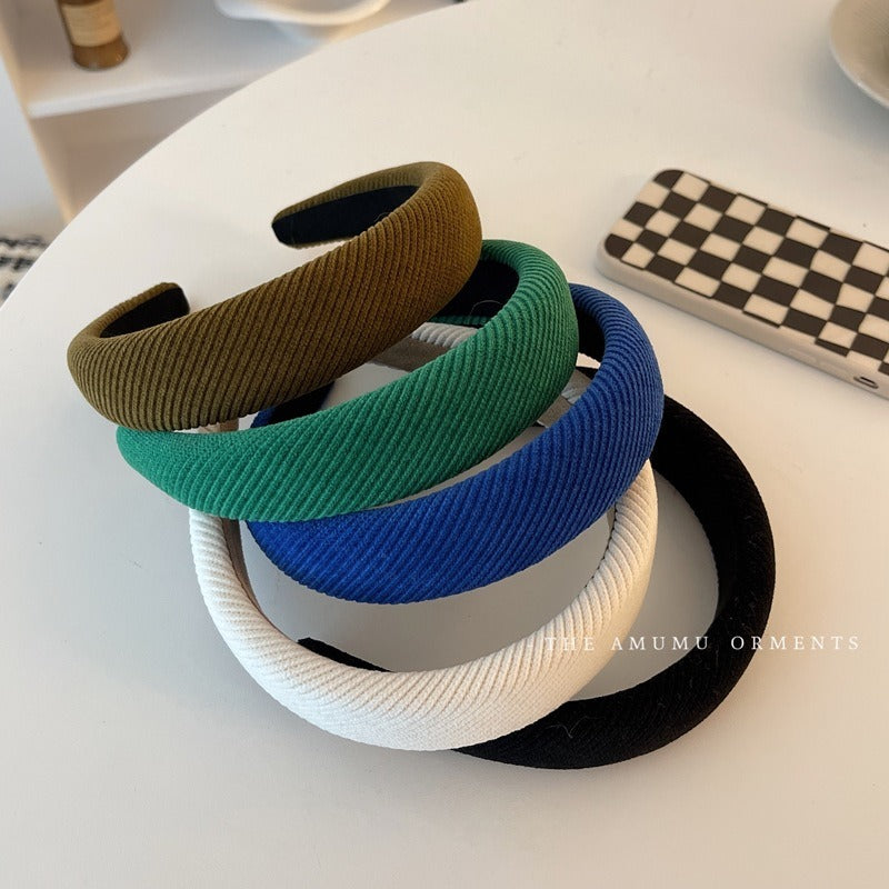 Korean Retro Corduroy Hair Band