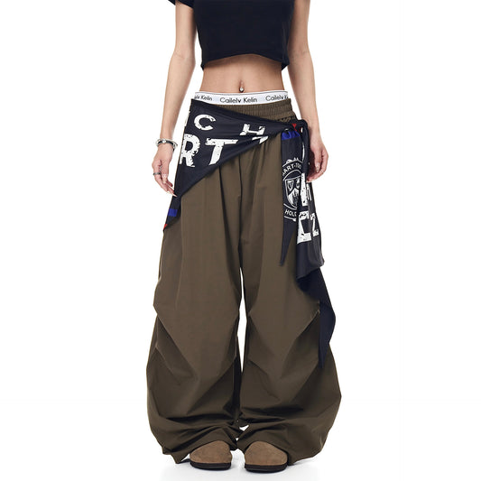 Playful Summer Wide Leg Pants - Harajuku Style