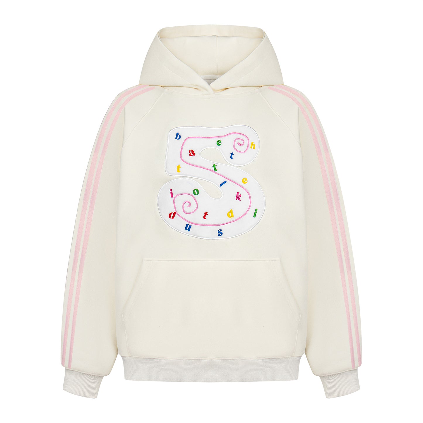 Retro Colorblock Three-Stripes Fleece Hoodie - Unisex