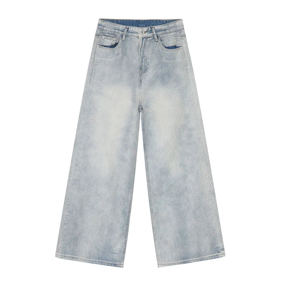Harajuku Washed Straight Leg Jeans