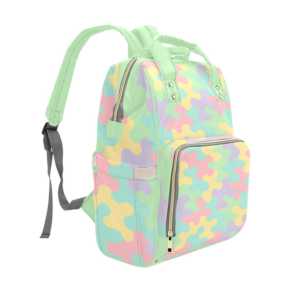 Harajuku Pastel Rainbow Camo Backpack
