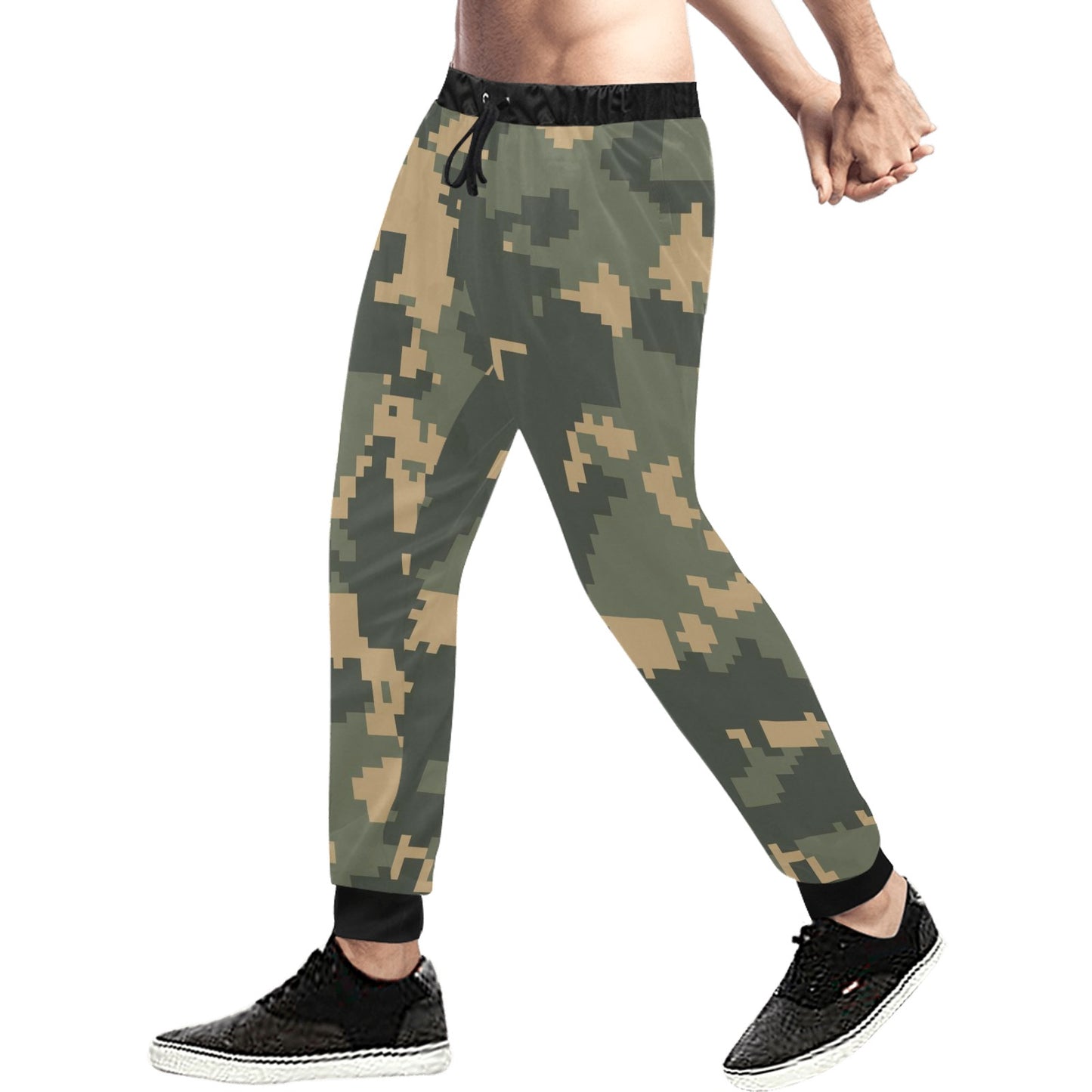 Digital Camo Green Casual Baggy Slacks Joggers