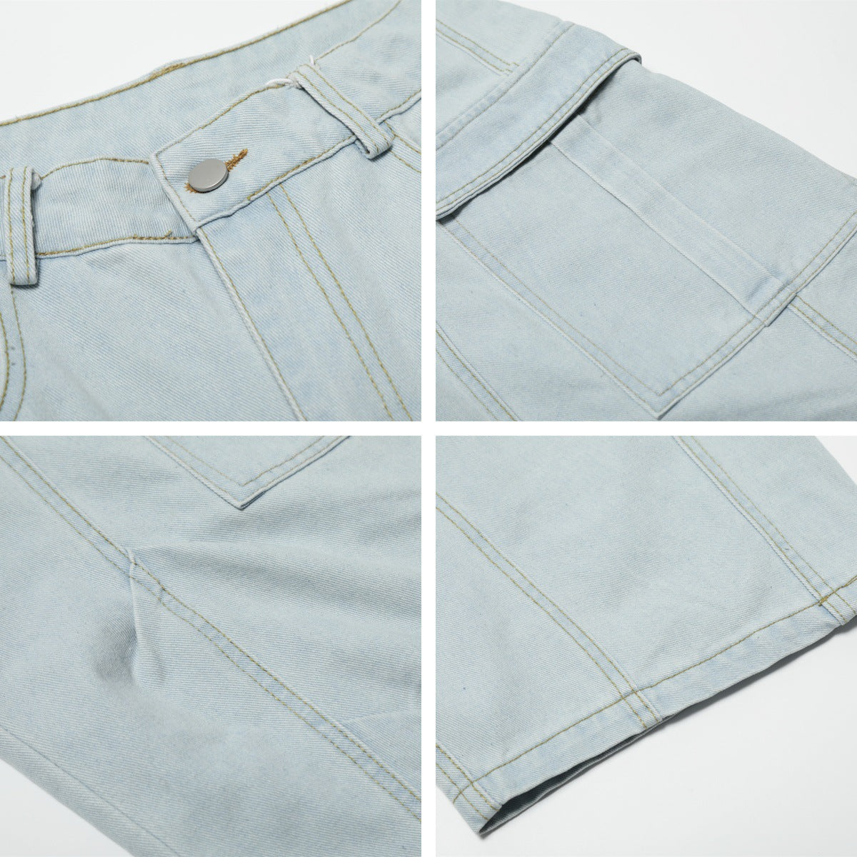 Harajuku Style Multi Pocket Wide Leg Work Pants