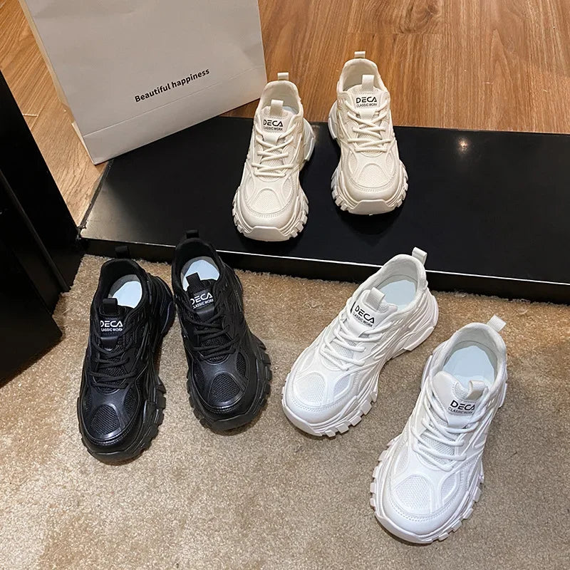 Versatile Thick Soled Dad Shoes for Girls