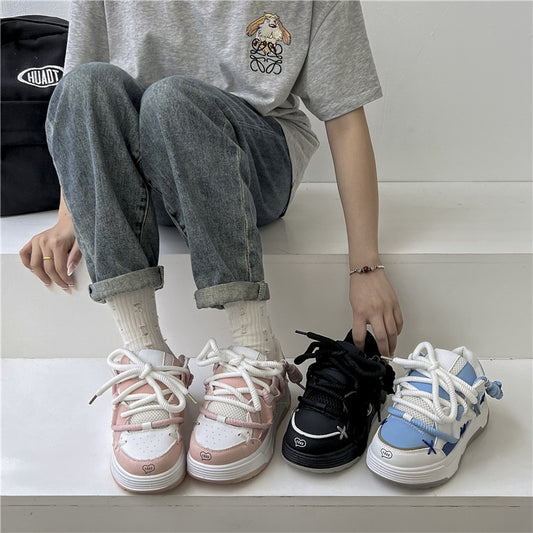 Playful Harajuku Thick Platform Sneakers for Women