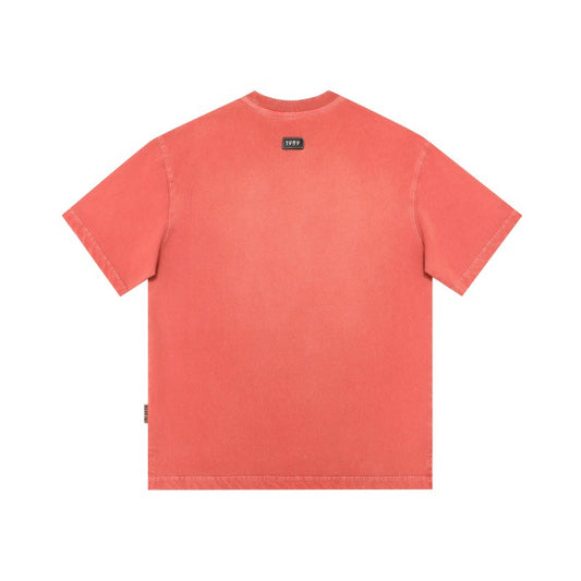 Washed & Distressed Harajuku Letter Print T-Shirt