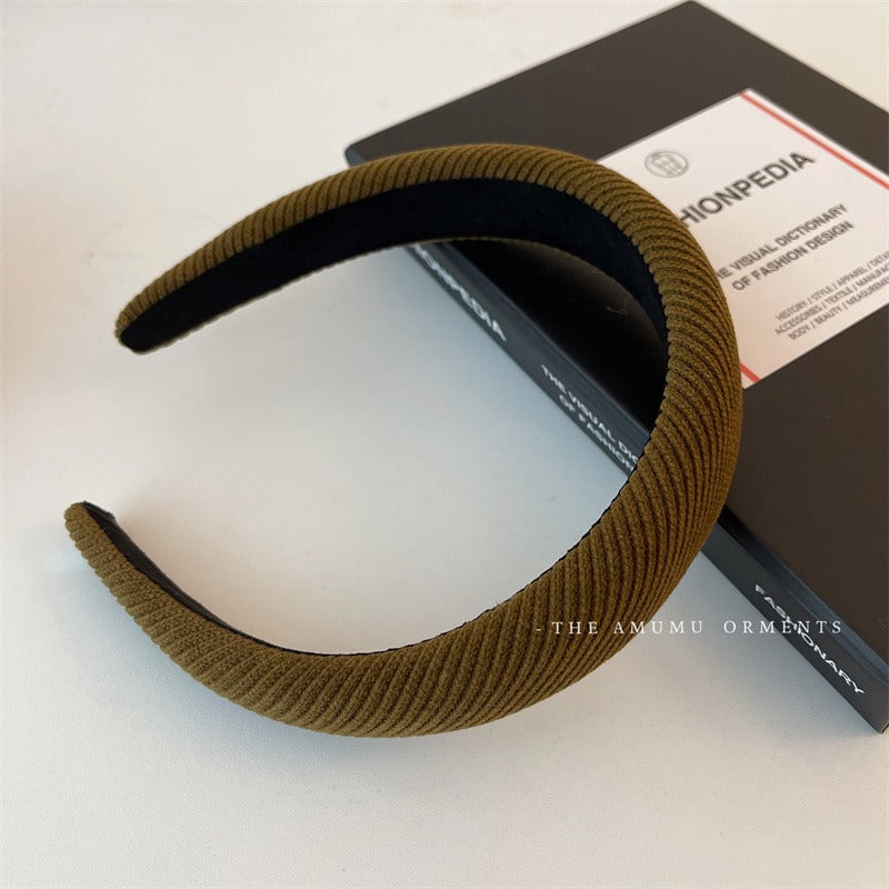 Korean Retro Corduroy Hair Band