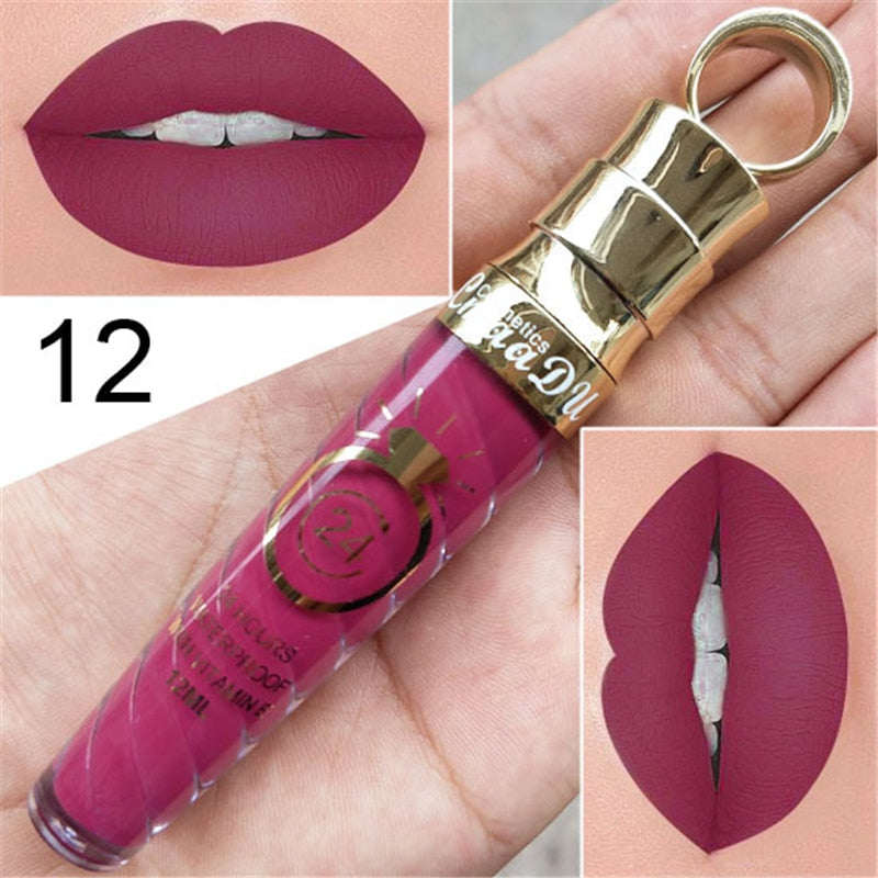 20 Colors Waterproof Long Lasting Matte & Shimmer Lip Gloss