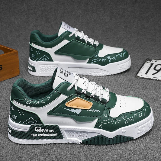 Men's Thick Soled Shoes - Breathable & Stylish Harajuku Fashion