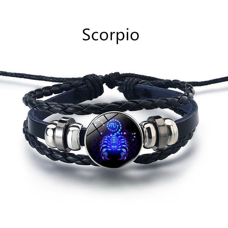 Harajuku Retro Twelve Constellation Bracelet