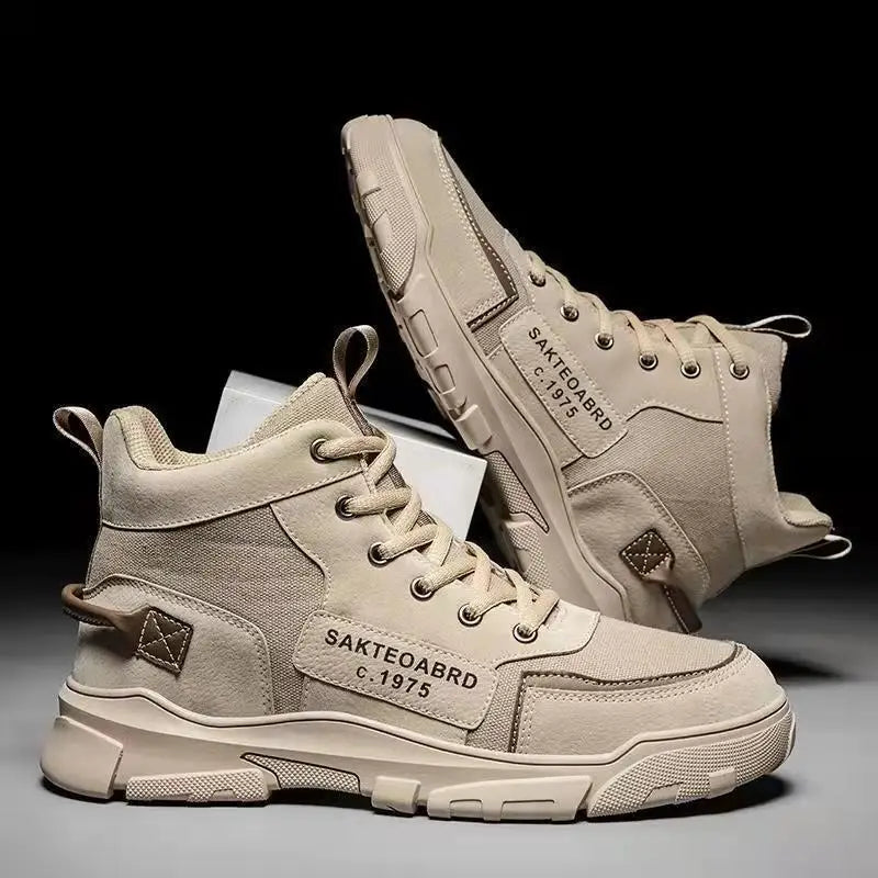 Men's Harajuku Style Boots - Casual Mid Top Footwear