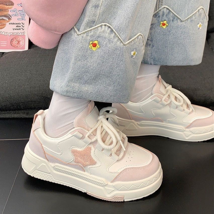Harajuku Style Little White Canvas Shoes