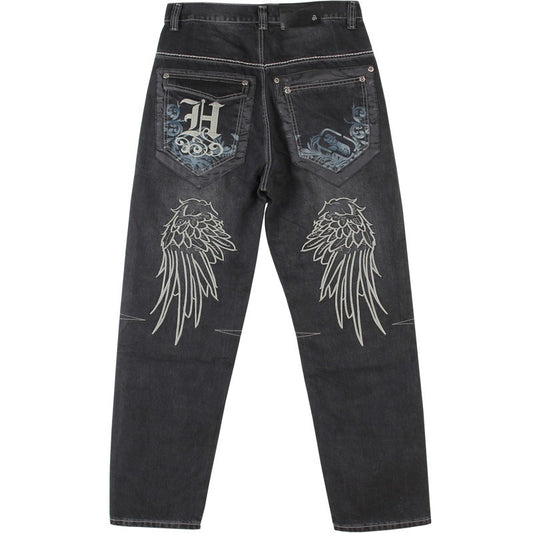Trendy Hip-Hop Jeans for Men - Loose Fit Skateboard Pants