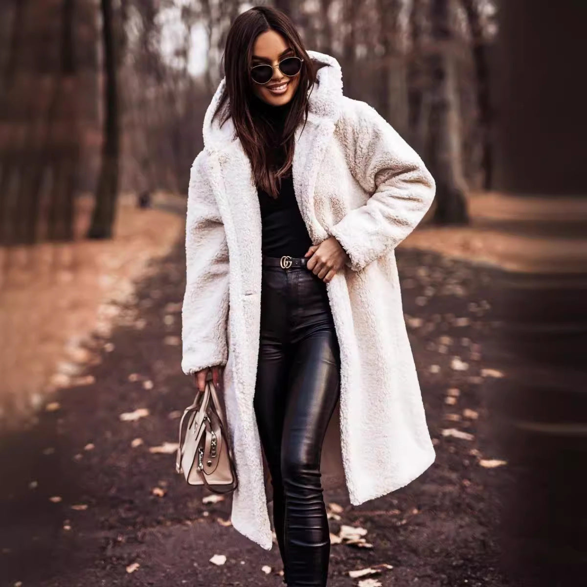 Harajuku Style Long Sleeve Woolen Women's Coat