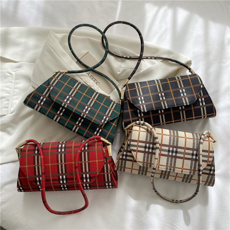 Trendy Harajuku Plaid Armpit Bag for Summer