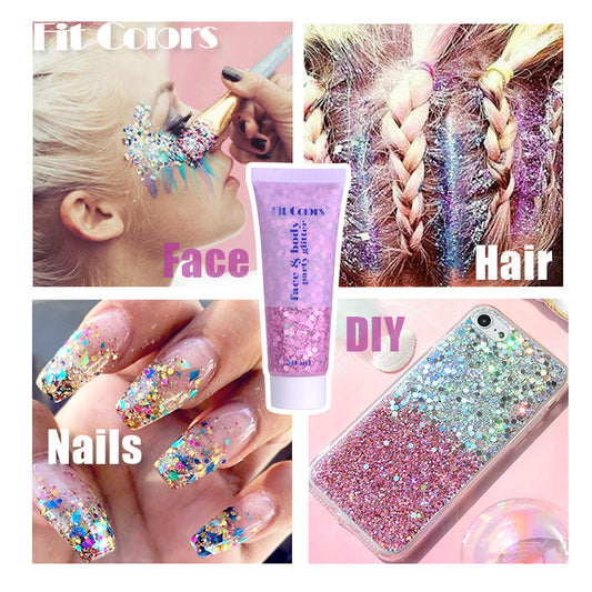 Harajuku Sequin Gel Mermaid Scale Makeup