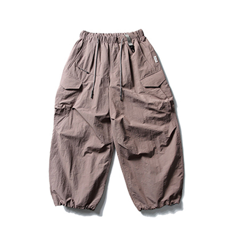 Harajuku Style Unisex Drawstring Cargo Pants - Casual Streetwear