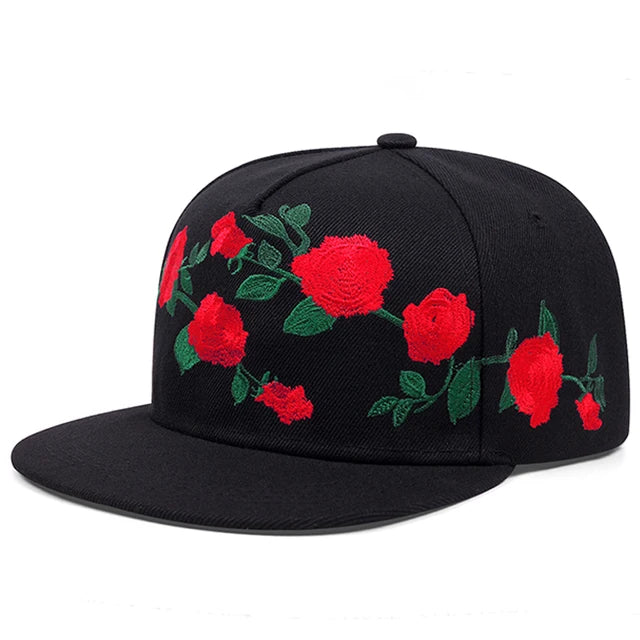 Harajuku Style Cotton Embroidered Hip Hop Adjustable Hat