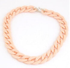 Colorful Chunky Chain Necklace for Women - Harajuku Style