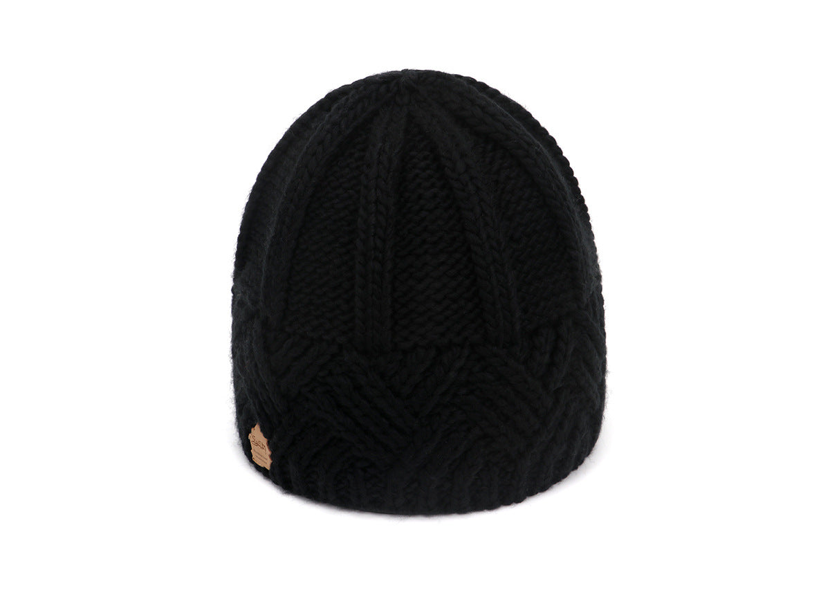 Retro Diamond Grid Knitted Hat for Fashion-Forward Individuals