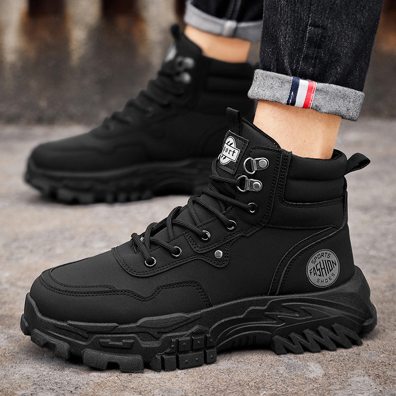 Trendy High Top Boots for Men - Outdoor Versatility