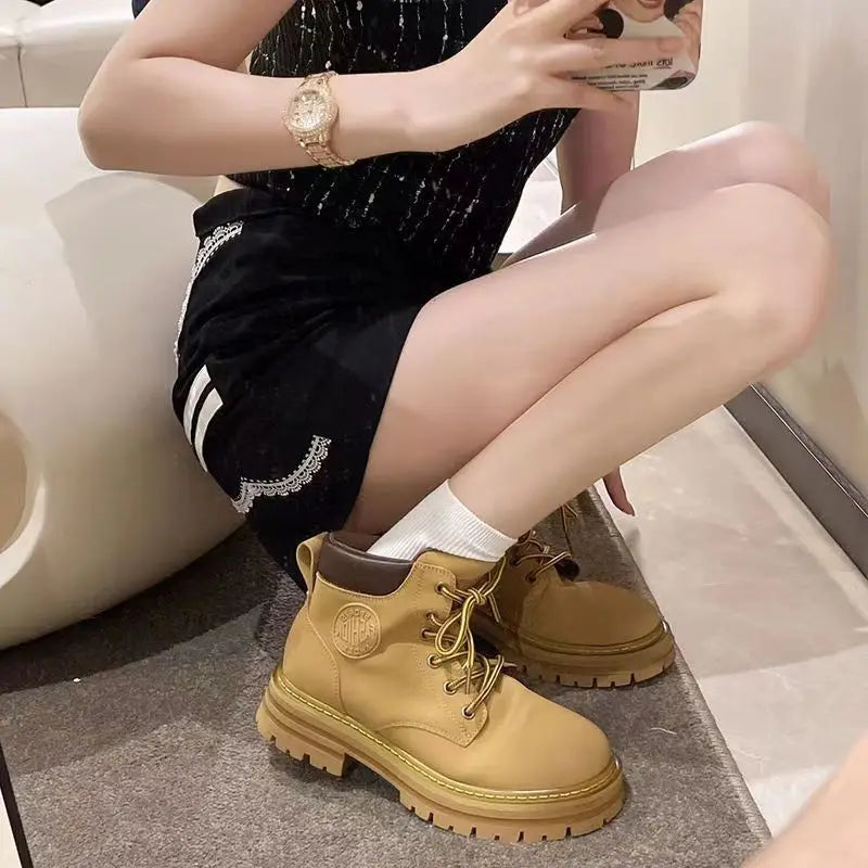 Couples Playful Ankle Boots - Stylish Height-Enhancing Platform
