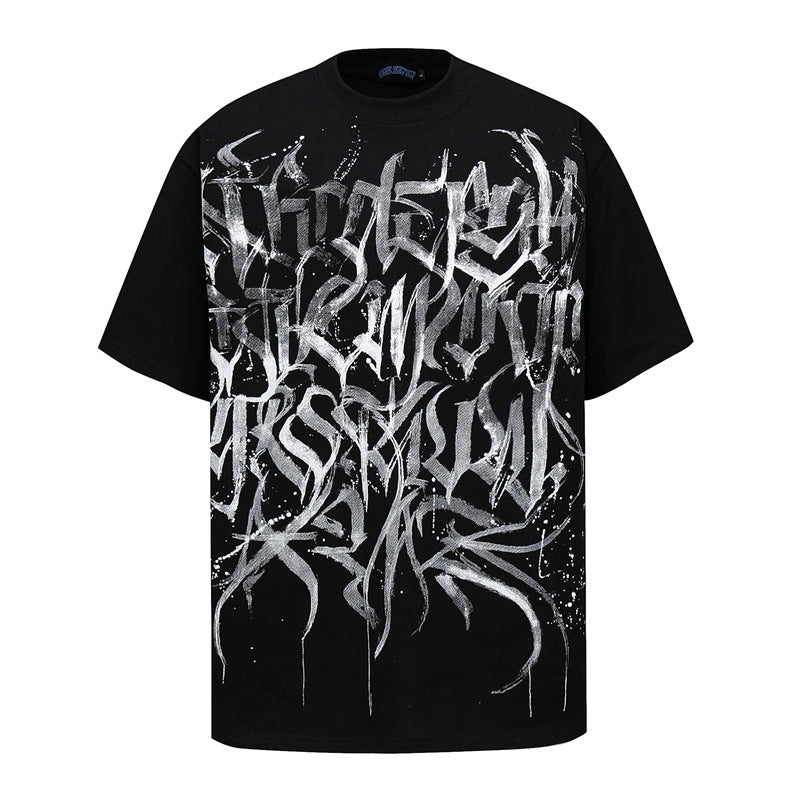 Harajuku Style Cartoon Skull Demon Cotton Tee