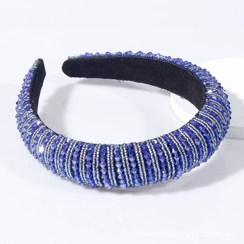 Red Thin Sponge Pearl Headband