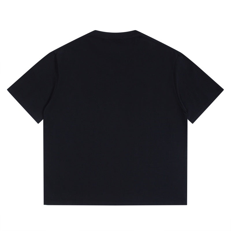 Unisex Harajuku Style Letter Printed Round Neck T-Shirt