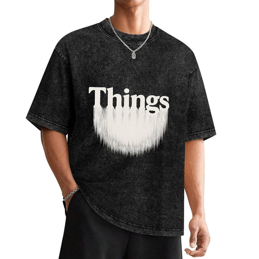 Dreadful Waterfall Vintage Wash Off Shoulder Tee