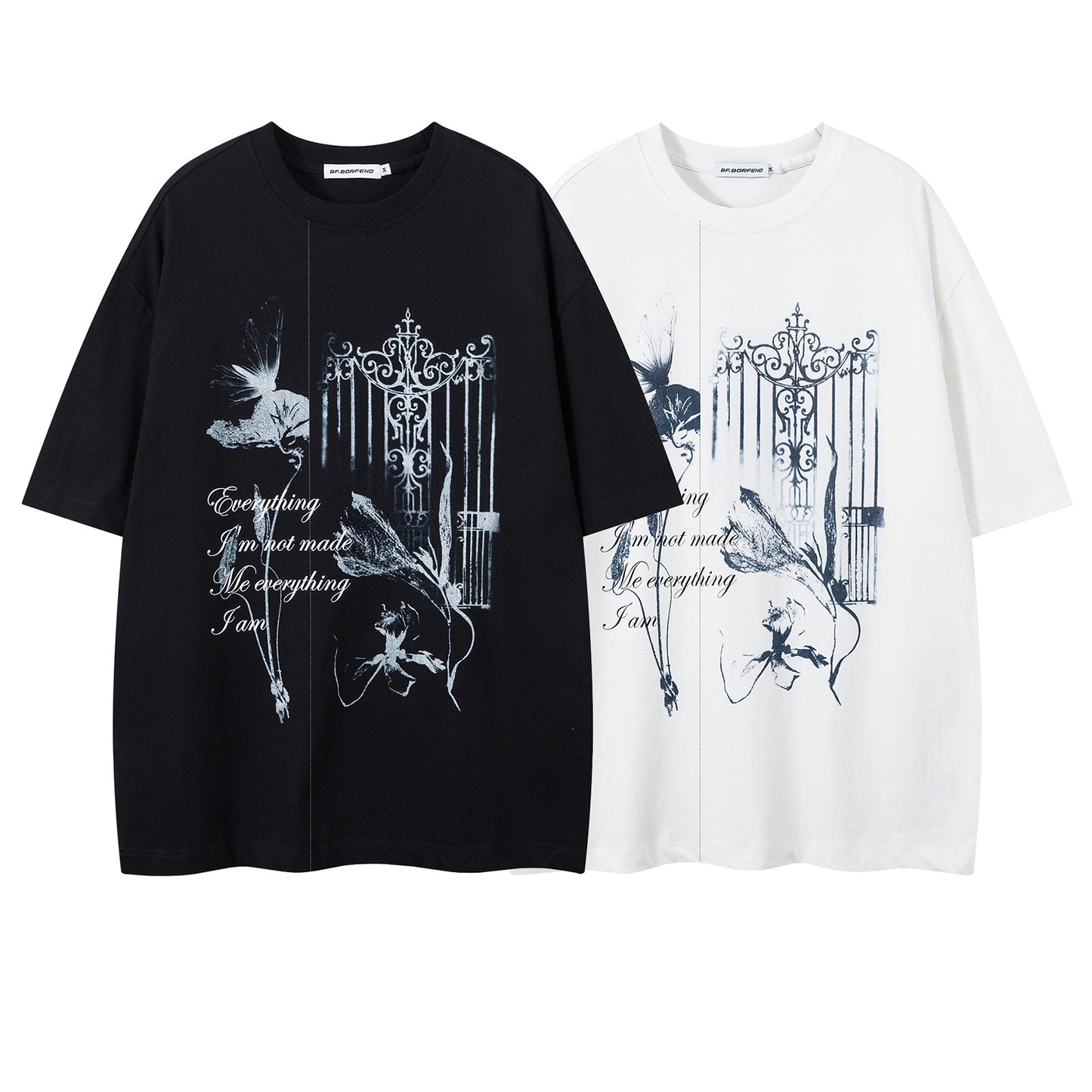 Heavyweight Pure Cotton Oversized Crew Neck Tee