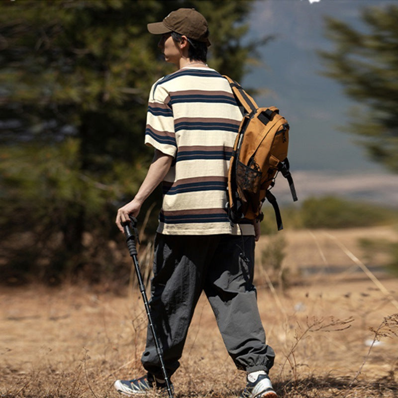 Striped Casual Round Neck T-Shirt