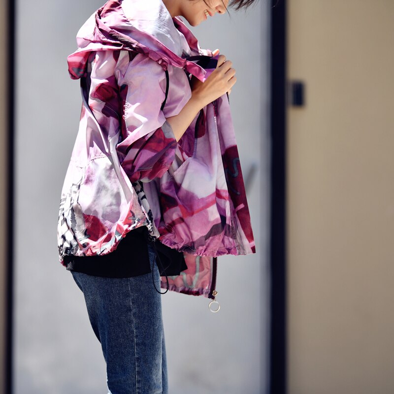 Korean Colorful Hooded Jacket - Harajuku Style