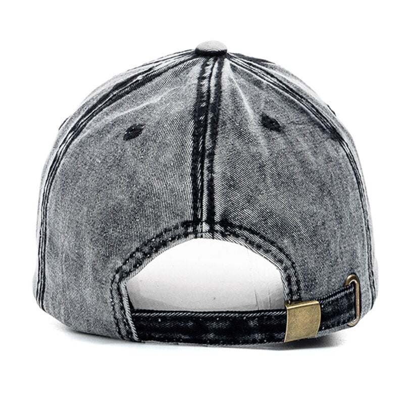 Unisex Washed Cotton Cap - Harajuku Style Baseball Hat