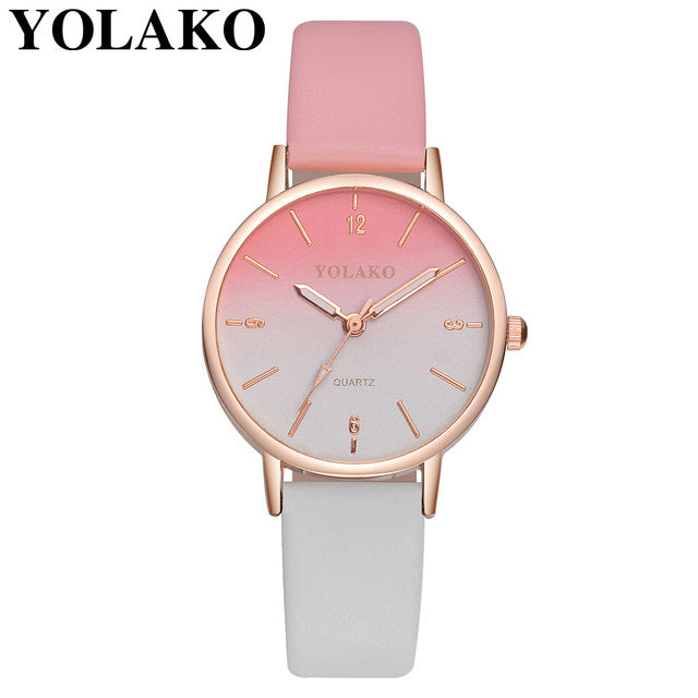 Harajuku Style Leather Quartz Women's Watch