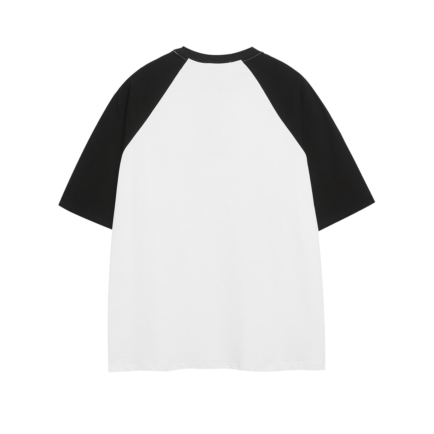 Colorblock Floral Letter Print T-Shirt