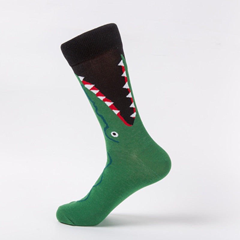 Playful Animal Print Colorful Socks