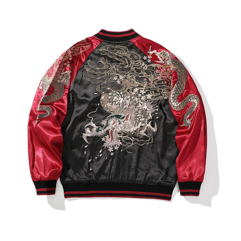 Chinese Dragon Heavy Industry Embroidery Cardigan