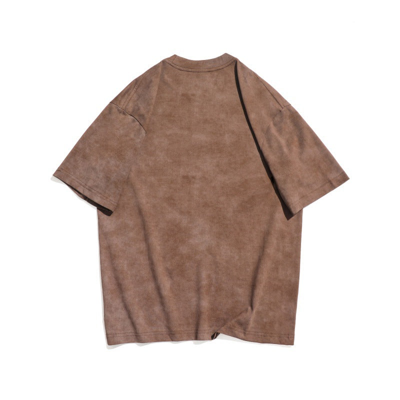 Harajuku Graffiti Letter Printed Round Neck T-Shirt