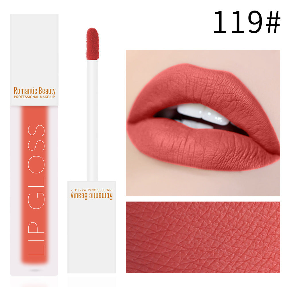 Velvet Matte Lip Glaze – Non-Stick Lip Gloss