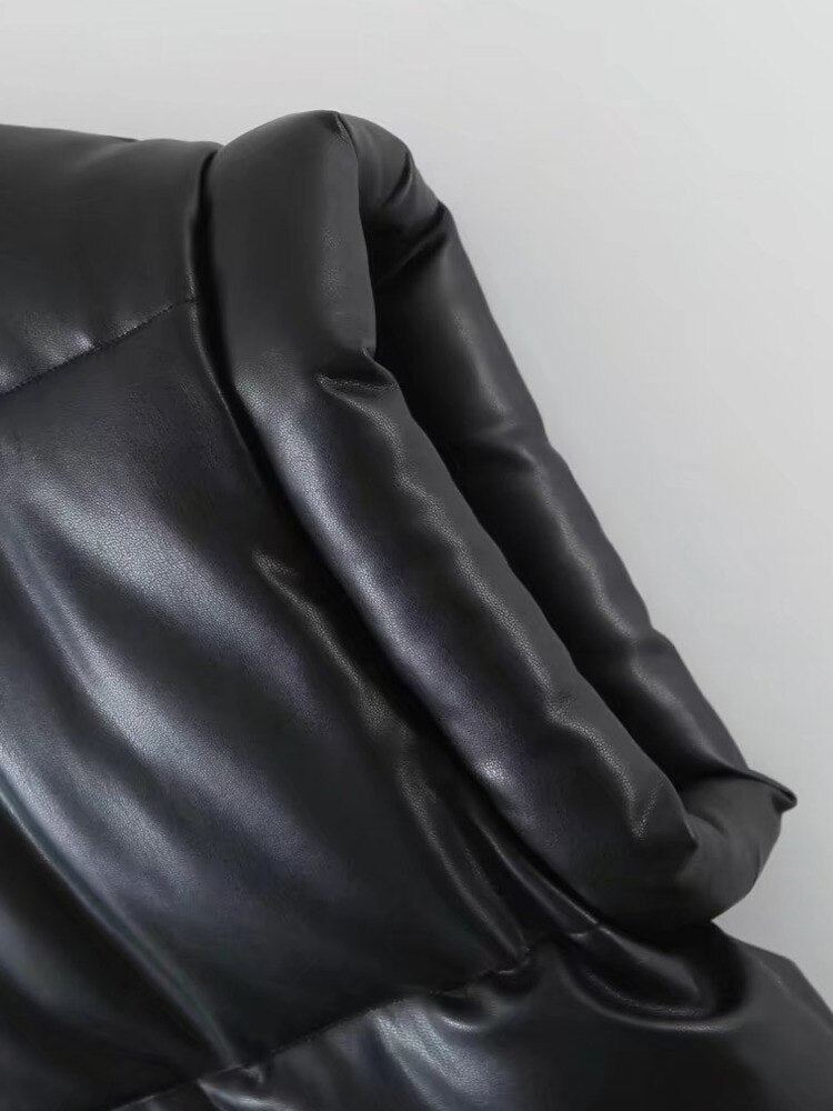 Harajuku Style PU Leather Vest - Winter Fashion Must-Have