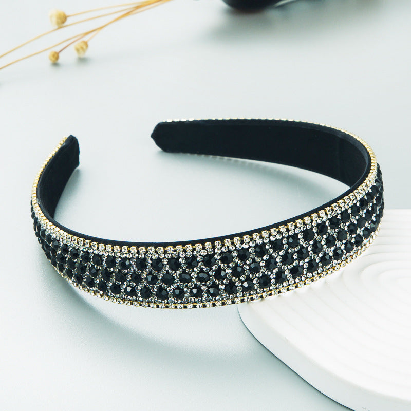 Korean Trend Color Full Drill Non-Slip Headband