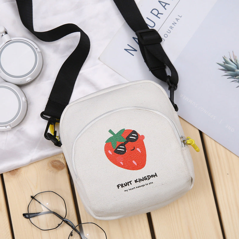 Harajuku Style Canvas Shoulder Bag - Unisex Casual Messenger