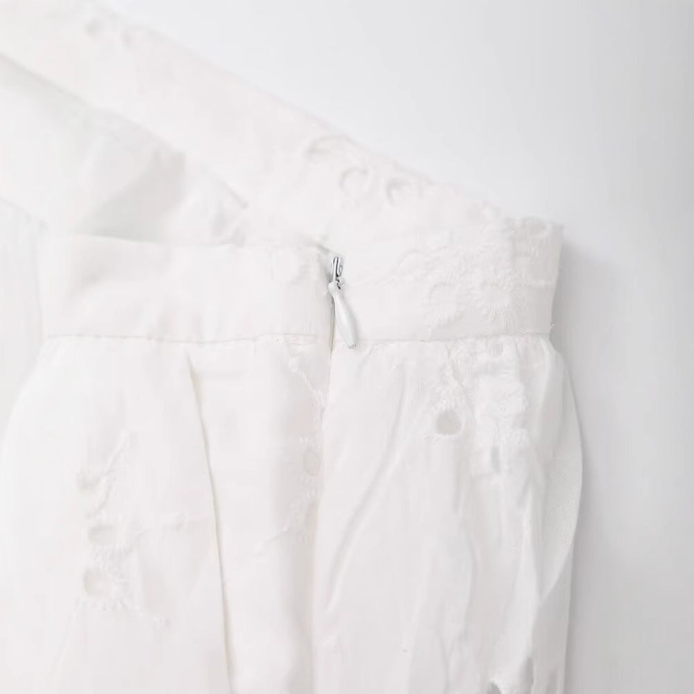 Embroidered Hollow Skirt - Harajuku Style