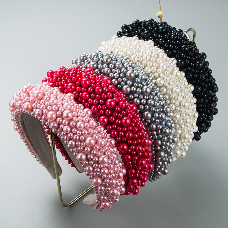 Baroque Pearl Hair Hoop Headband